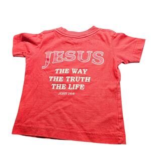 Vintage Jesus Shirt Toddler Size 2T U-Turn for Christ Religious Church Retro Kid